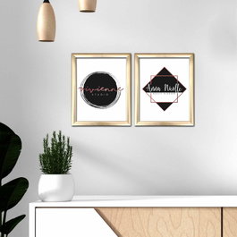 Wallity Cuadros Decorativos Enmarcados Multicolor (2 Piezas)